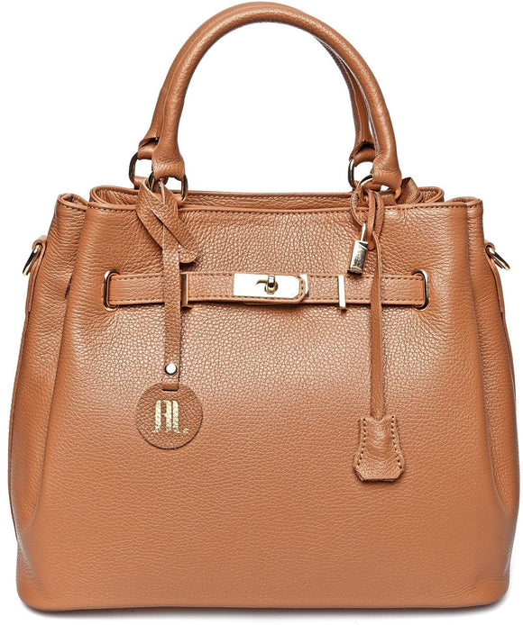 Anna Luchini Women's leather handbag Brown