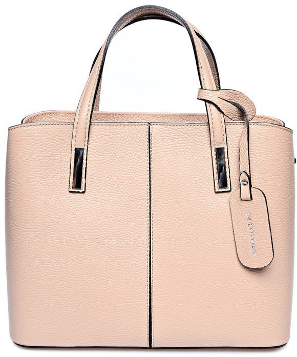 Anna Luchini Women's leather handbag Pink