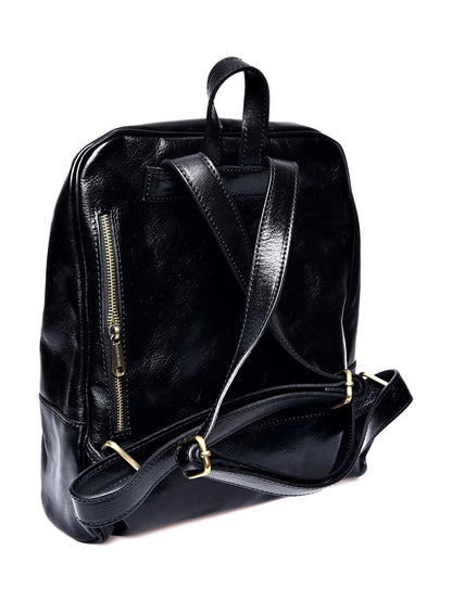 Anna Luchini Women's leather backpack Black – My Dr. XM