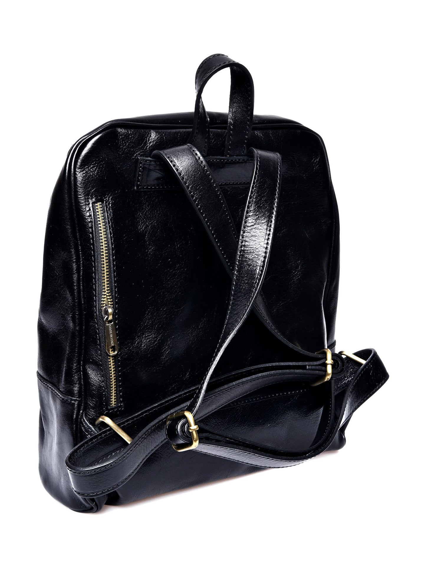 Anna Luchini Women's leather backpack Black