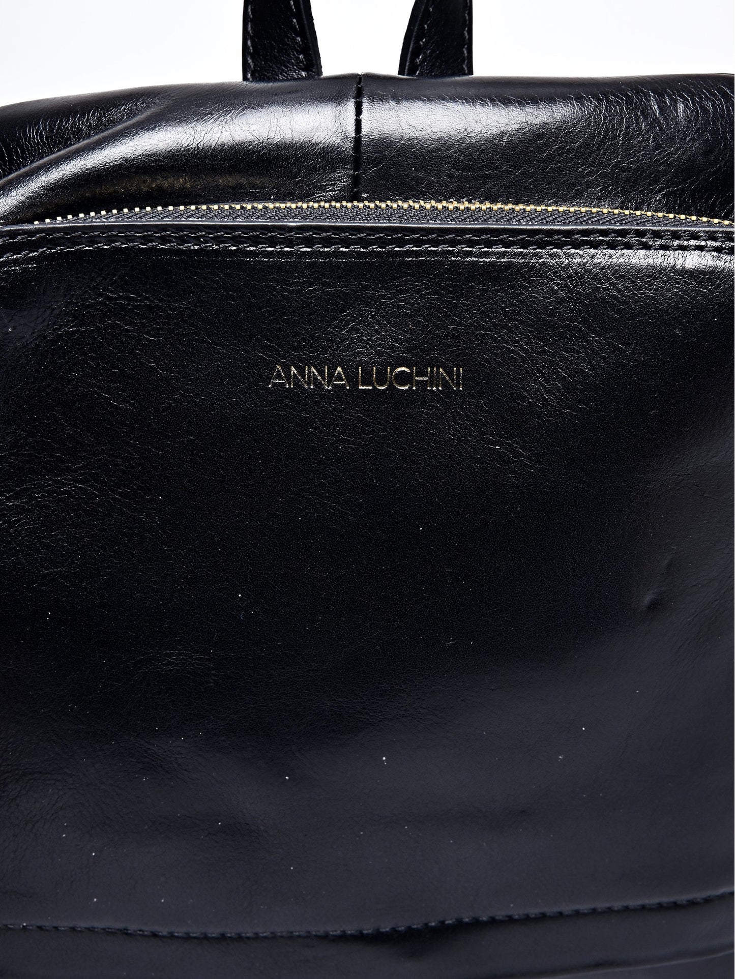 Anna Luchini Women's leather backpack Black