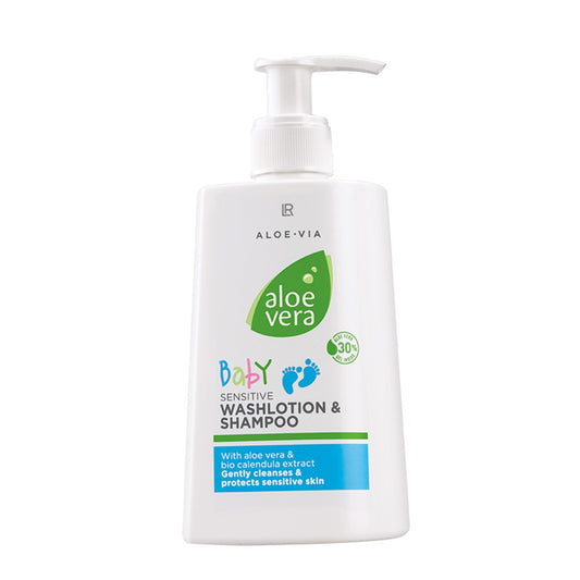 LR Aloe Vera Baby Sensitive Wash lotion and shampoo 250 ml