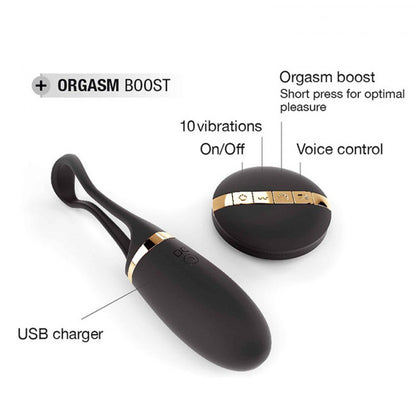 Dorcel Secret Delight Remote Control Vibrating Egg Black