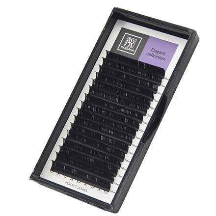 BARBARA artificial eyelashes "Elegant" D, 0.10 - 8 mm