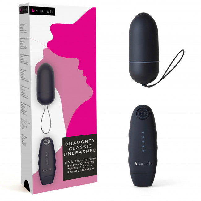 Bswish Bnaughty Classic Unleashed Wireless Vibrating Egg Black