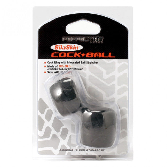 Perfect Fit SilaSkin Cock & Ball Black