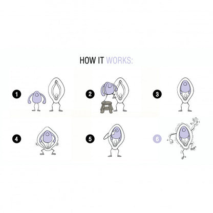 Dame Products EVA II Hands-Free Vibrator Quartz