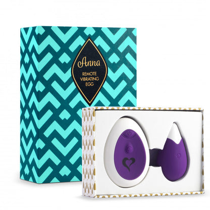 FeelzToys Anna Vibrating Egg Remote Deep Purple