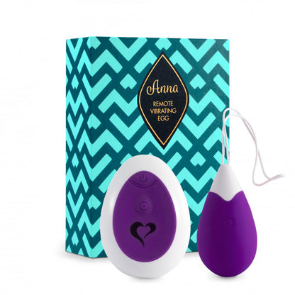 FeelzToys Anna Vibrating Egg Remote Deep Purple