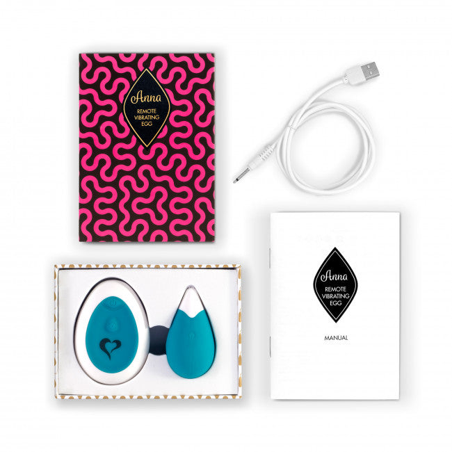 FeelzToys Anna Vibrating Egg Remote Deep Green