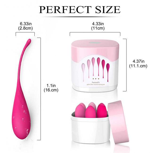 Feelz Toys FemmeFit Pelvic Muscle Training Set 6 pack