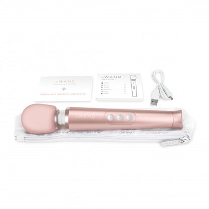 Le Wand Petite Rechargeable Vibrating Massager Rose Gold