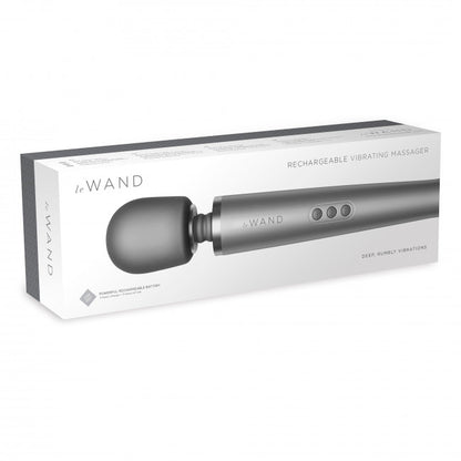 Le Wand Rechargeable Massager - Luxury Massage Head Grey