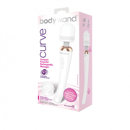 Bodywand Curve Rechargeable Wand Massager White