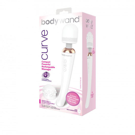 Bodywand Curve Rechargeable Wand Massager White