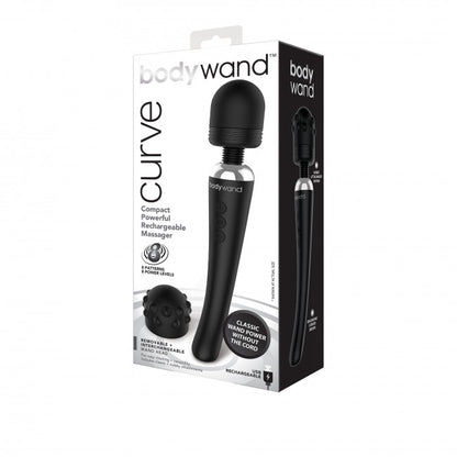 Bodywand Curve Rechargeable Wand Massager Black