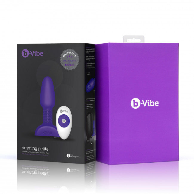 b-Vibe Rimming Petite Remote Control Plug Purple