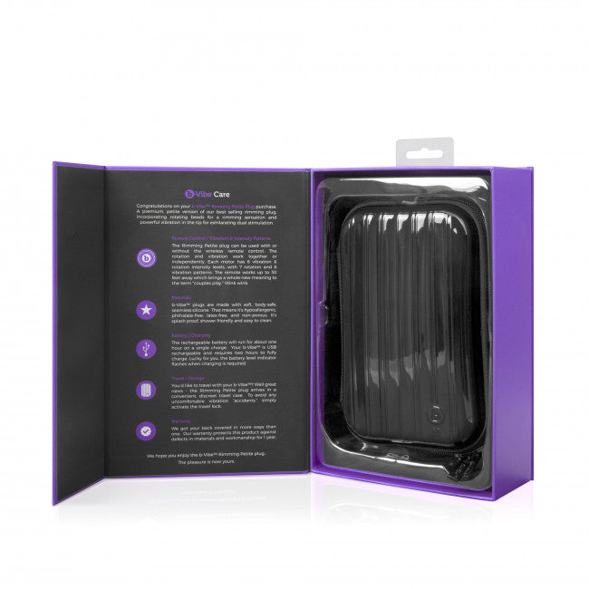 b-Vibe Rimming Petite Remote Control Plug Purple