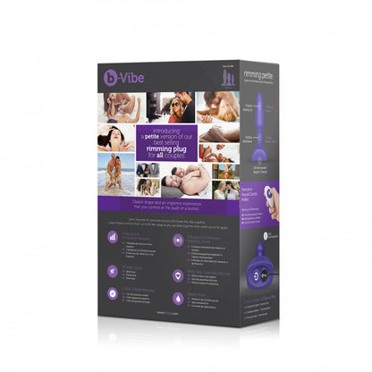 b-Vibe Rimming Petite Remote Control Plug Purple