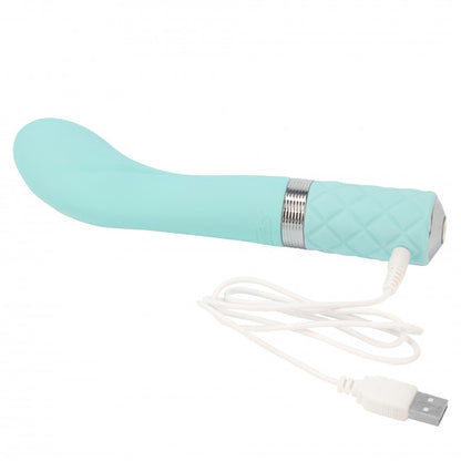 Pillow Talk Sassy Luxurious G-Spot Massager with Swarovski Crystal, Teal