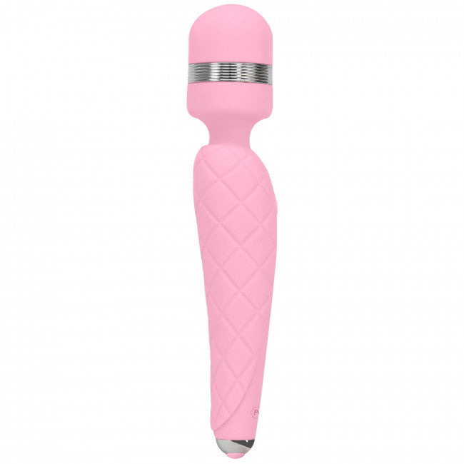 Pillow Talk Cheeky Luxurious Wand Massager with Swarovski Crystal Pink