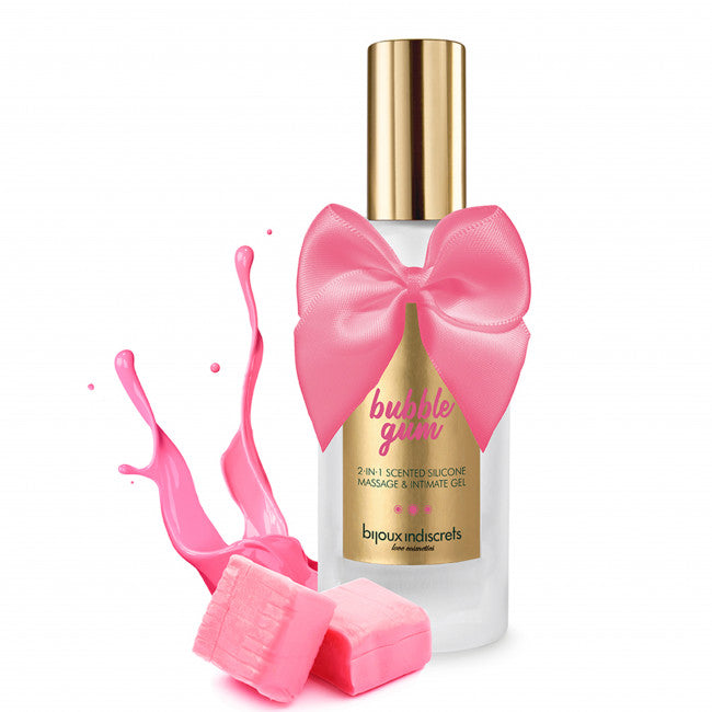 Bijoux Indiscrets Bubblegum 2-in-1 Scented Silicone Massage and Intimate Gel 100ml