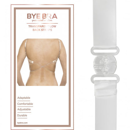 Bye Bra Transparent Low Back Strap Clear