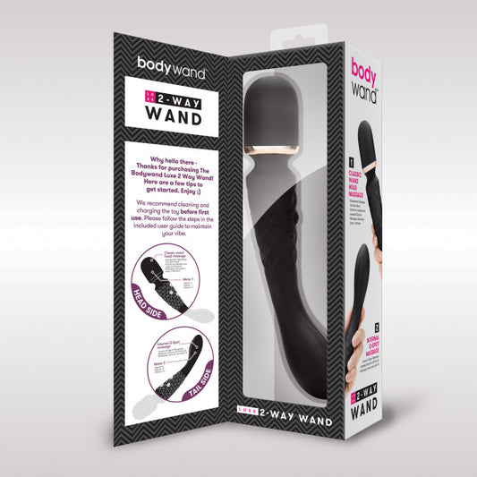 Bodywand Luxe 2-Way Wand Large Black