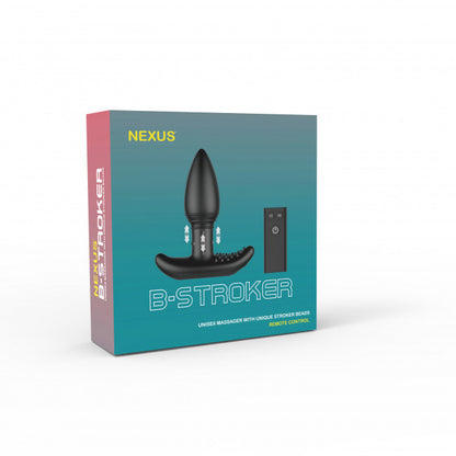 Nexus B-Stroker Remote Control Unisex Massager with Unique Rimming Beads