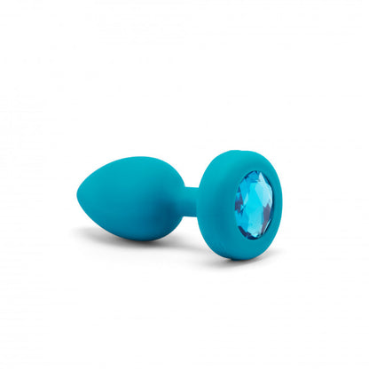 b-Vibe Vibrating Jewel Plug S/M Aquamarine