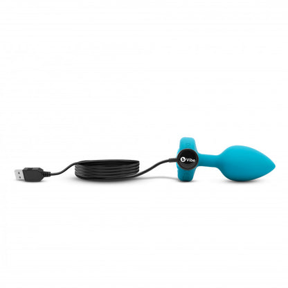 b-Vibe Vibrating Jewel Plug S/M Aquamarine