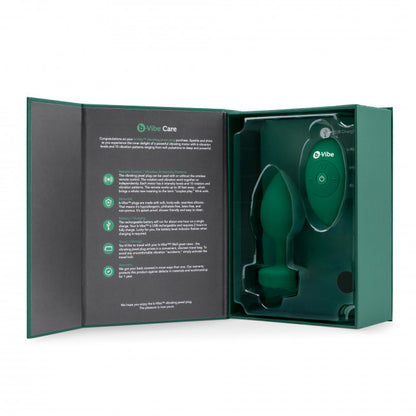 b-Vibe Vibrating Jewel Plug M/L Emerald