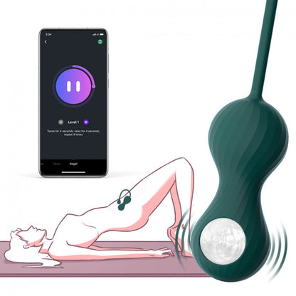 Magic Motion Crystal Duo Smart Kegel Vibrator with Weight Set