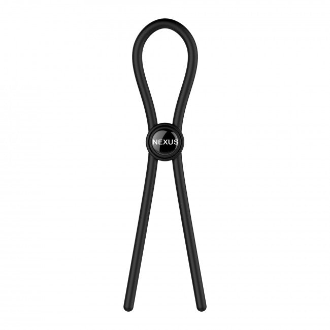Nexus Forge Single Adjustable Lasso Silicone Cock Ring Black