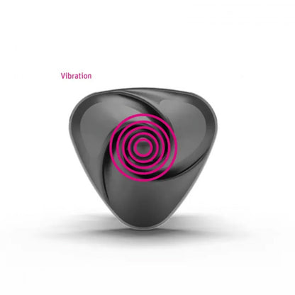 Mystim Hearts Desire eStim Lay-On Vibrator Black