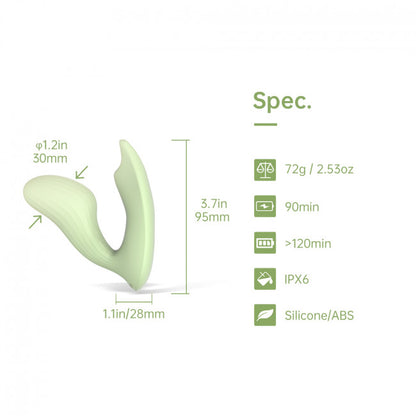 Magic Motion Umi Smart Wearable Dual Motor Vibrator Green