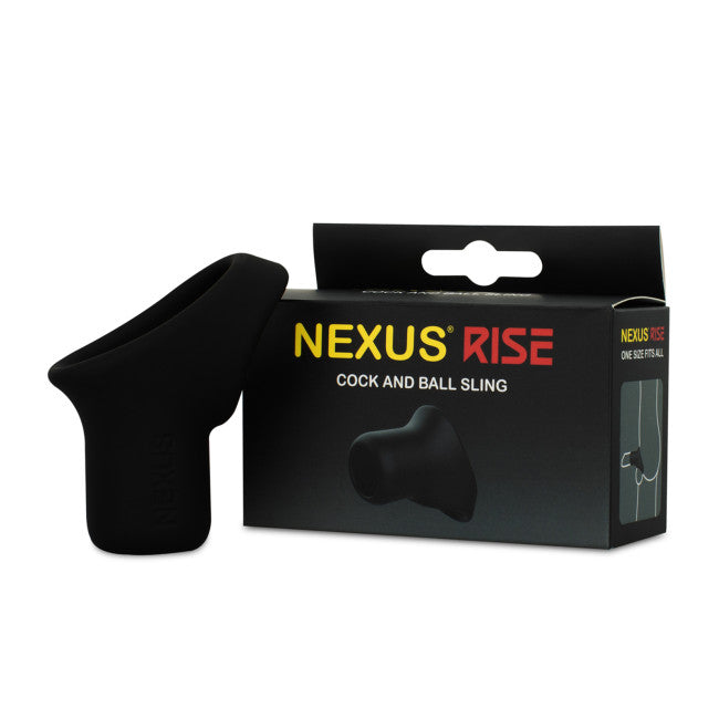 Nexus Rise Silicone Cock and Ball Holder Black