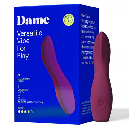 Dame Dip 2.0 Versatile Vibrator Plum