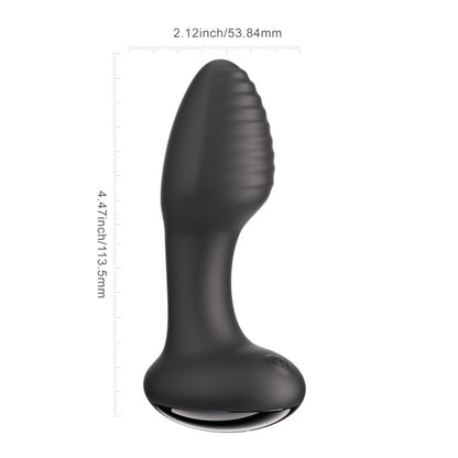 HoneyPlayBox Frenzy Pressure Sensing App-Controlled Rotating Butt Plug Black