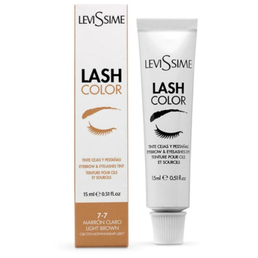 LEVISSIME eyelash and eyebrow dye light brown, 15 ml