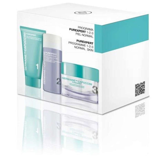 GERMAINE de CAPUCCINI Purexpert Natural Perfect 1-2-3 Normal skin Cleansing gel for normal and combination skin 30 ml + exfoliating essence 50 ml + cream 50 ml gift set