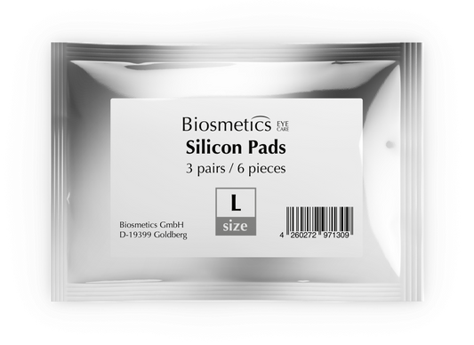 BIOSMETICS silicone eyelash curlers L, 3 pairs