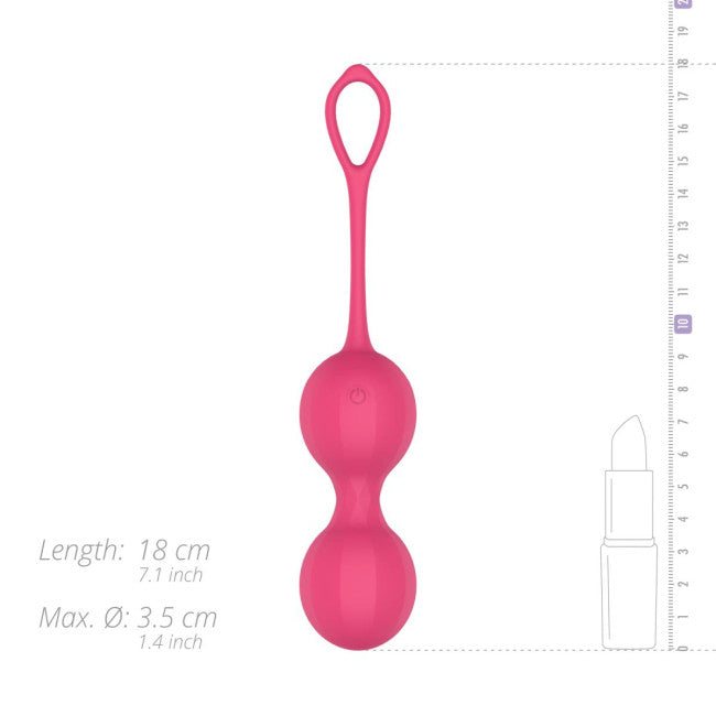 EasyConnect Vibrating Kegel Balls Stella App-Controlled Pink