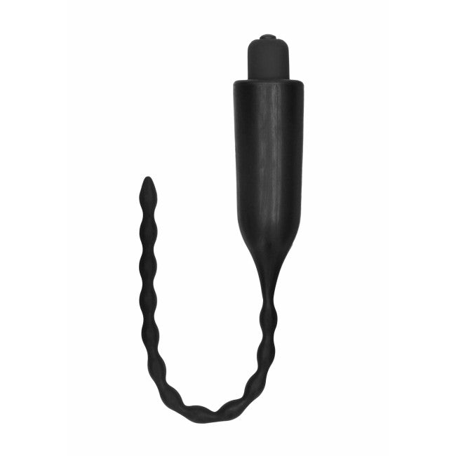 ElectroShock E-Stimulation Vibrating Urethral Sounding Plug Black