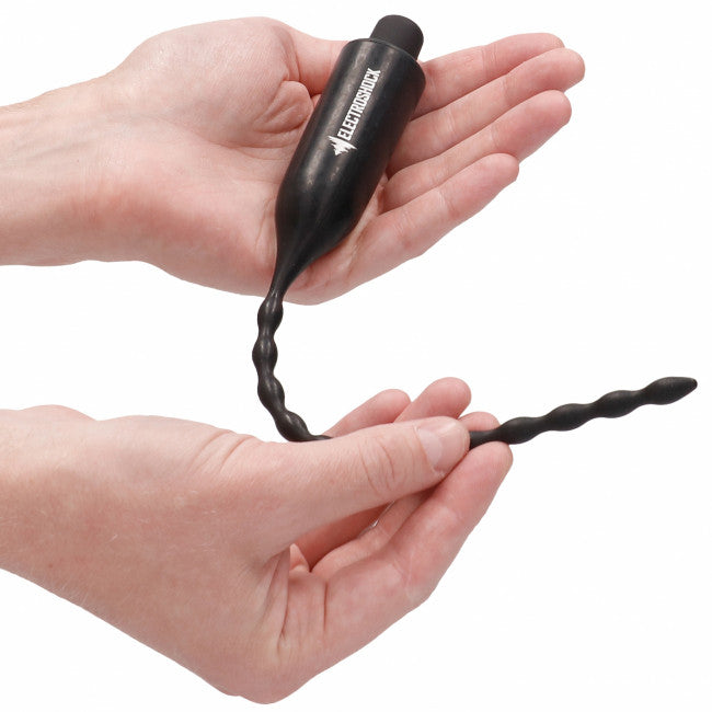 ElectroShock E-Stimulation Vibrating Urethral Sounding Plug Black
