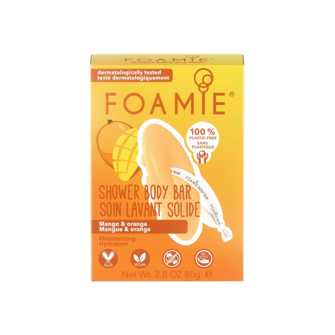 Foamie Tropic Like It`s Hot With Mango and Orange Shower Body Bar 80 g