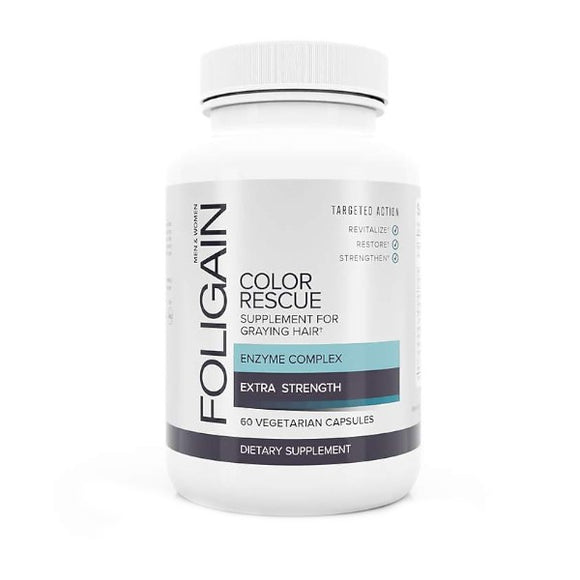 Foligain Color Rescue Supplement For Graying Hair 60 tablets