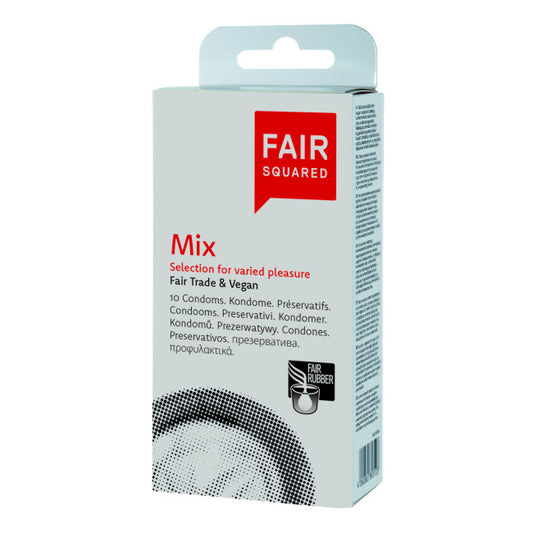 Fair Squared Mix Fair Trade & Vegan Condoms 10 pcs