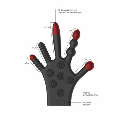 Fist It Silicone Stimulation Glove Black