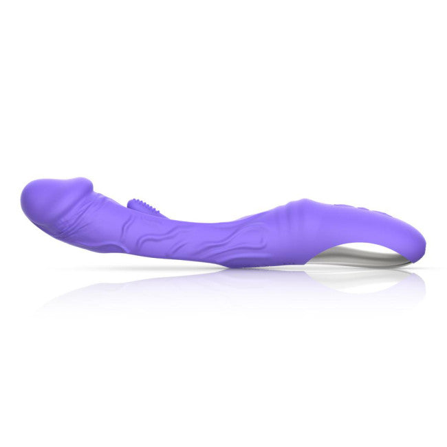 Good Vibes Only Flax Vibrating Dildo with G-Spot Stimulator Purple My Dr. XM Good Vibes Only Flax Vibrating Dildo with G-Spot Stimulator Purple My Dr. XM